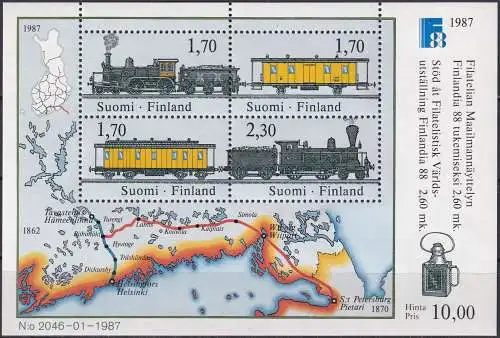 FINNLAND 1987 Mi-Nr. Block 3 ** MNH