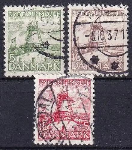 DÄNEMARK 1937 Mi-Nr. 234/36 o used