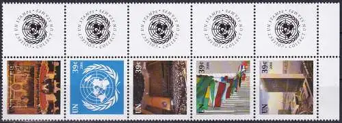 UNO NEW YORK 2006 Mi-Nr. 105/09 ** MNH Zusammendruck Grußmarken