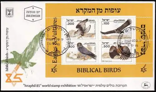 ISRAEL 1985 Mi-Nr. Block 27 FDC