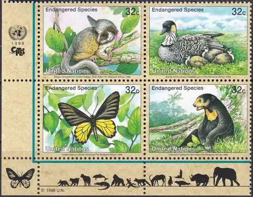 UNO NEW YORK 1998 Mi-Nr. 767/70 ** MNH