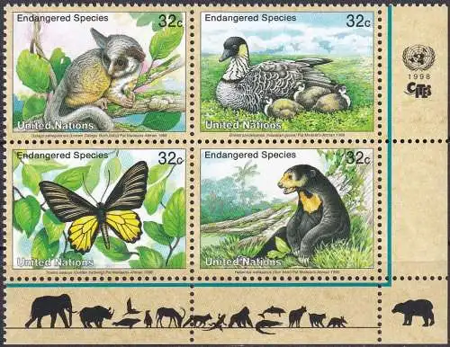 UNO NEW YORK 1998 Mi-Nr. 767/70 ** MNH