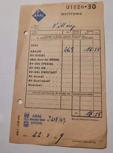 Aral Tankstelle- Markdorf Baden - 22.05.1959