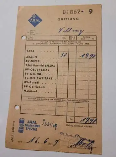 Aral Tankstelle- Markdorf Baden - 16.06.1959