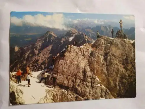 Zugspitzgipfel 2963 m mit Alpenpanorama