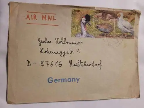Luftpost Brief aus Ghana