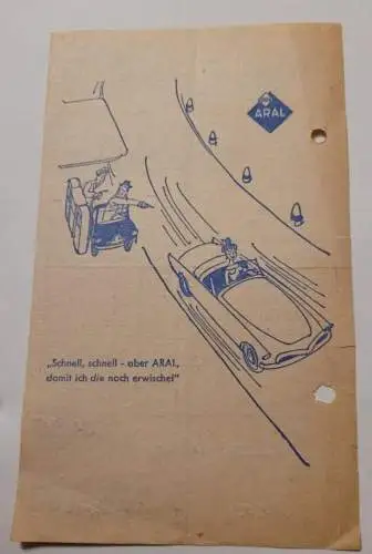 Aral Rechnung 1959