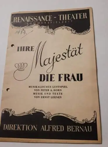 Renaissance Theater - Ihre Majestät die Frau