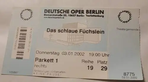 Deutsche Oper Berlin - Das schlaue Füchslein 2002