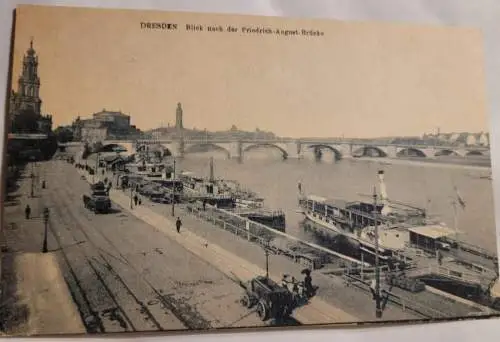 Dresden - Blick nach der Friedrich August Brücke