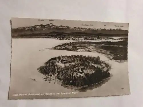 Insel Mainau (Bodensee) mit Konstanz und Schweizer Alpen