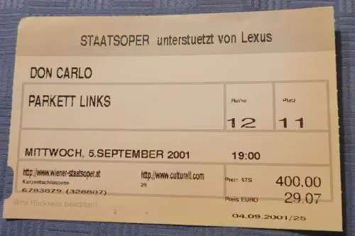 Staatsoper - Don Carlo - 2001