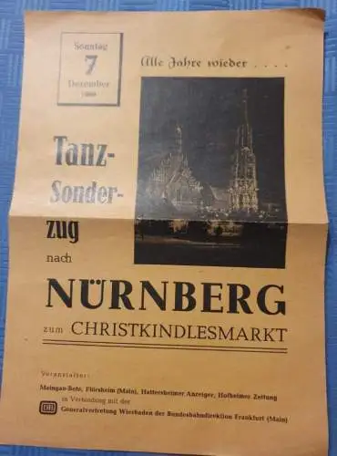 Tanz Sonderzug - Nürnberg - Christkindlesmarkt 1969