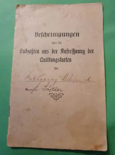 Bescheinigungen 1888