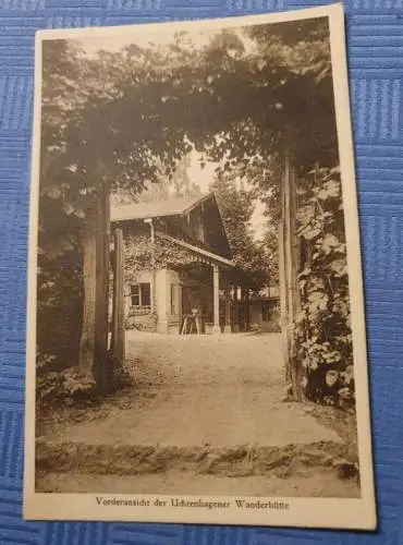 Vorderansicht der Uchtenhagener Wanderhütte