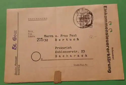 Finanzamt St. Goar - 1948 - Anleitung zum Ausfüllen der Einkommenssteuererklärung