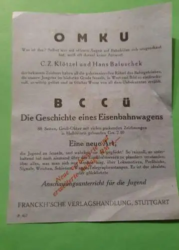 Buchvorschau - BCCÜ Die Geschichte eines Eisenbahnwagens