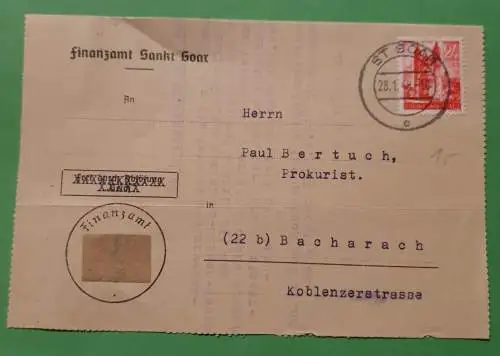 Finanzamt Sankt Goar - 1948