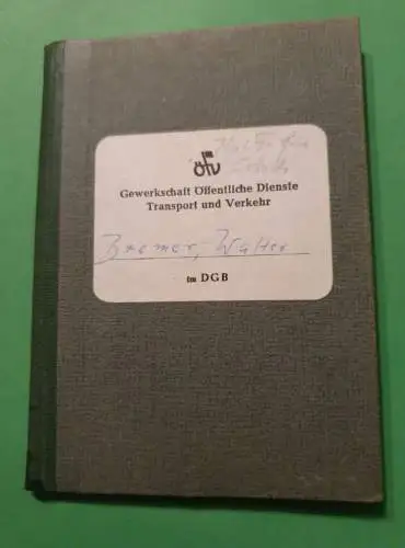 Gewerkschaftsbuch Öffentliche Dienste - 1964