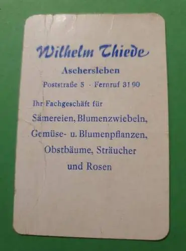 Taschenkalender - Wilhelm Thiede Aschersleben - 1967