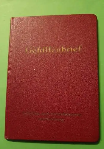 Kaufmannsgehilfenbrief - 1954