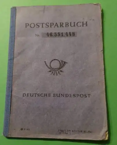 Altes Postsparbuch