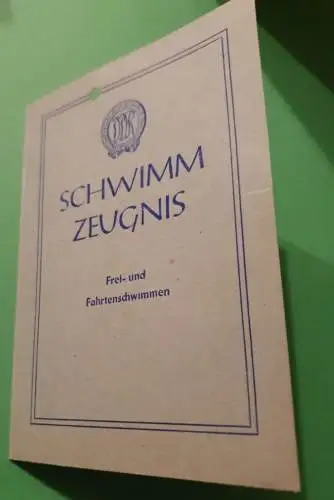 Schwimmzeugnis - 1959