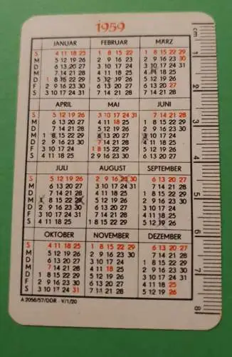 Kalender  - 1959