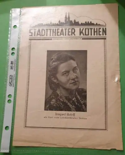 Stadttheater Köthen - Irmgard Roloff