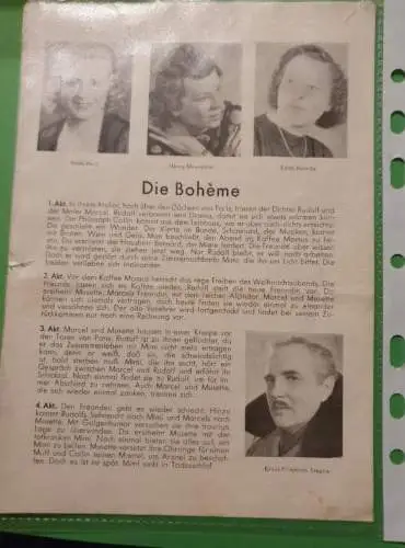 Stadttheater Köthen - Die Boheme - 1947/48 - Heft 6