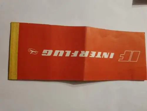 Interflug Ticket - Budapest - 1975