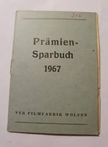 Prämien Sparbuch 1967