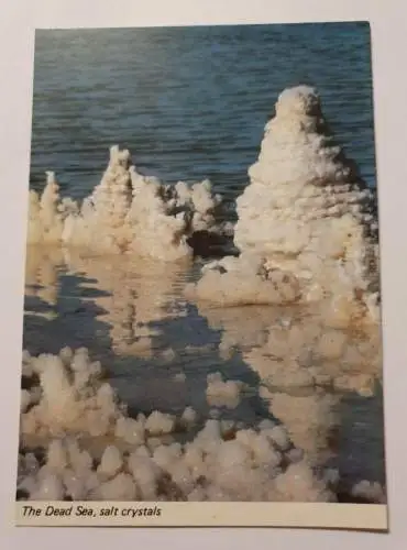 The dead Sea, salt crystals