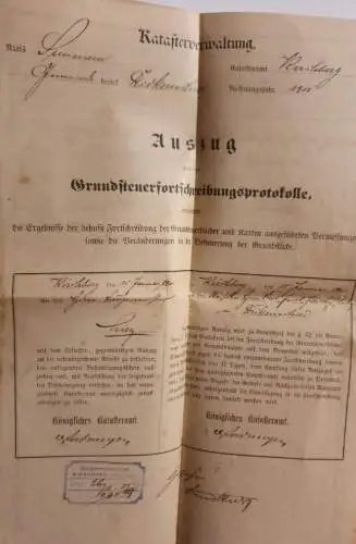 Auszug aus der Grundsteuermutterrolle Dickenschied - 1901 (2)