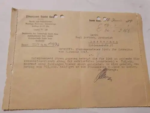 Finanzamt Sankt Goar - 1946