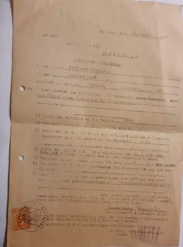 Dieburg - Politische Erklärung - 1946
