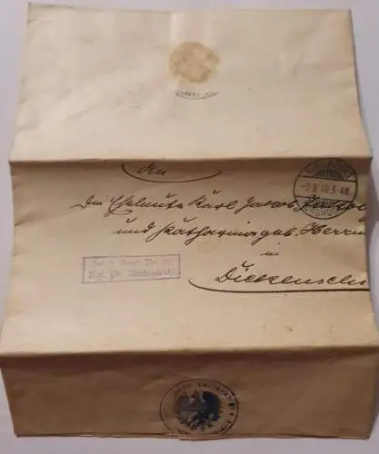 Brief Königliches Amtsgericht 1910 - Kirchberg