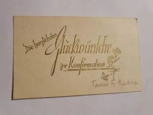 Die herzlichsten Glückwünsche zur Konfirmation