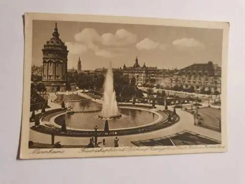 Mannheim - Friedrichsplatz mit Blick auf Rosengarten