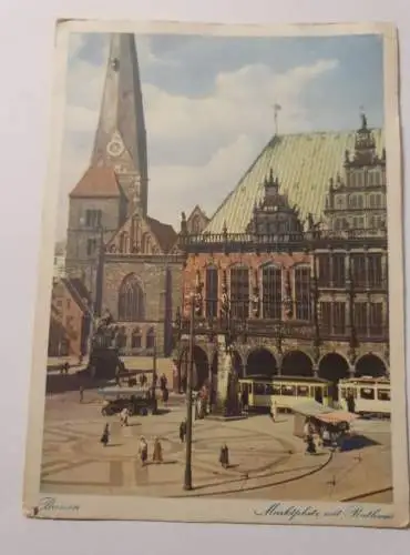 Bremen - Marktplatz mit Rathaus