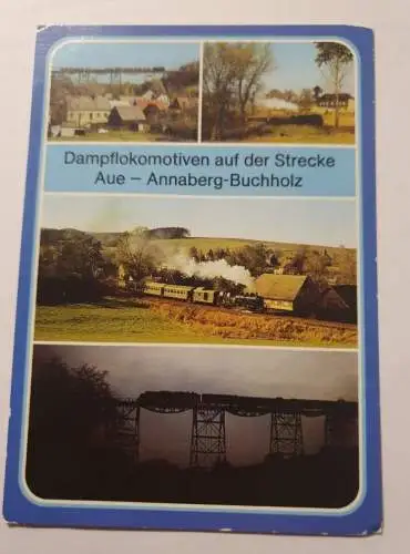 Dampflokomotiven auf der Strecke Aue - Annaberg Buchholz
