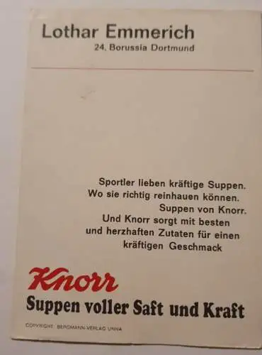 Knorr - Lothar Emmerich - Borussia Dortmund