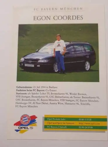 Opel - FC Bayern München - Egon Cordes
