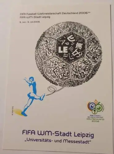 FIFA WM Stadt Leipzig - Universitäts und Messestadt