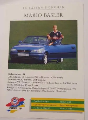 Opel - Fc Bayern München - Mario Basler