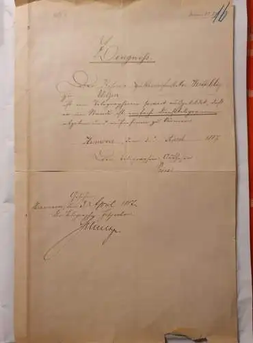 Alter Brief 1887