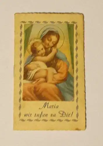 Gebetskarte - Maria wir rufen zu dir !  (1)