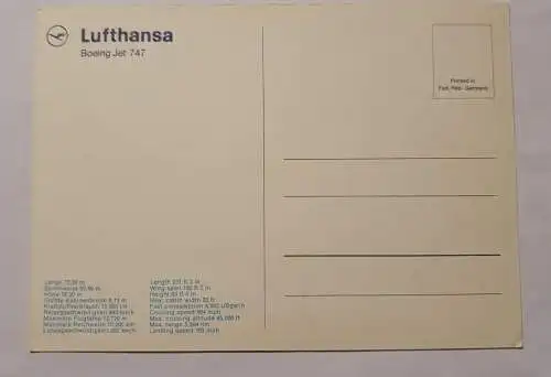 Lufthansa - Boeing Jet 747