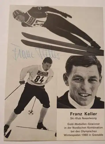 Autogramm - Franz Keller - Ski Klub Nesselwang