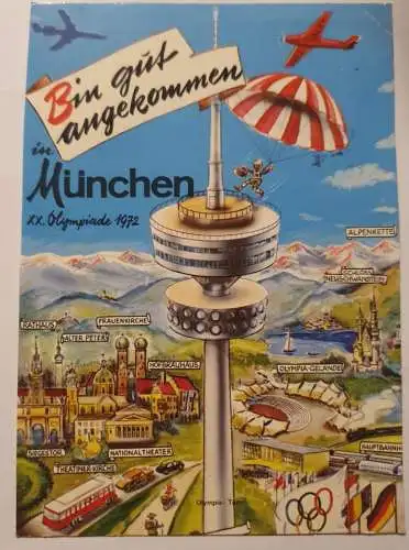 Bin gut angekommen in münchen XX. Olympiade 1972